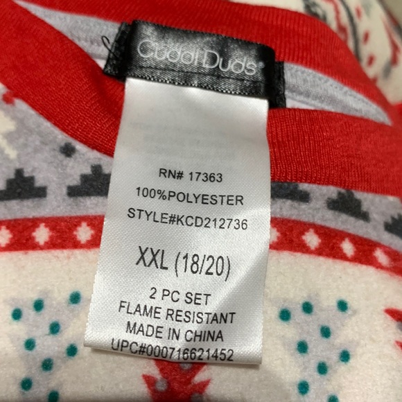 Cuddl Duds Christmas Pajama Top Bears Tree Print Family Matching - Picture 2 of 6